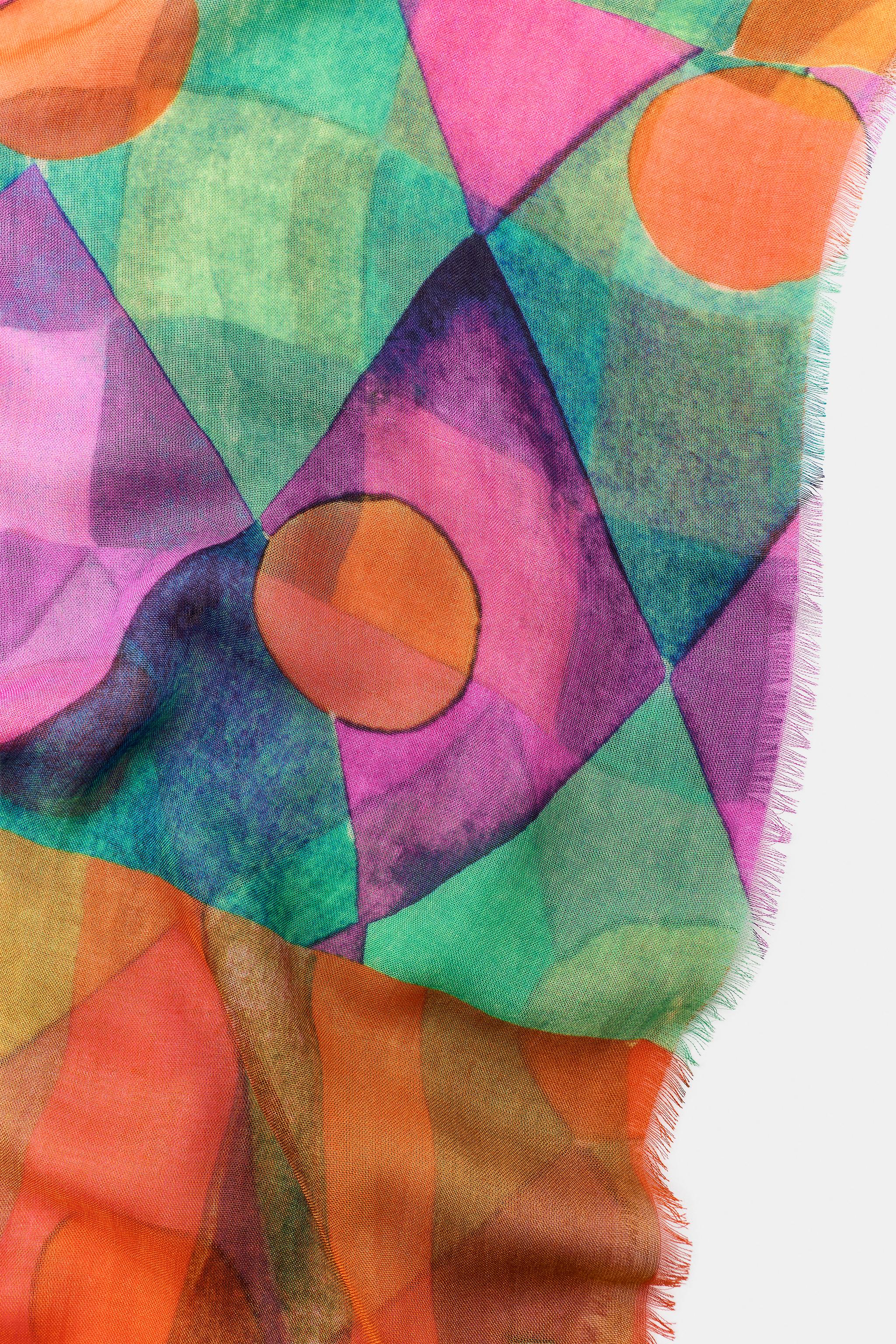 FOULARD MODAL SOIE IMPRIMÉ ARLEQUIN